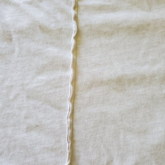 asos Distressed Look Short Sleeve Tee Large Oatmeal Color - Picture 9 of 16